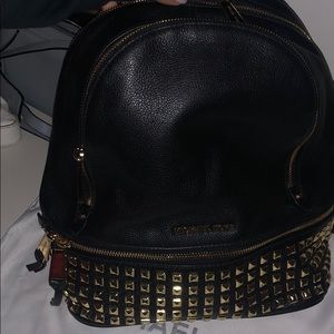 Medium Michael Kors Studded Leather Backpack
